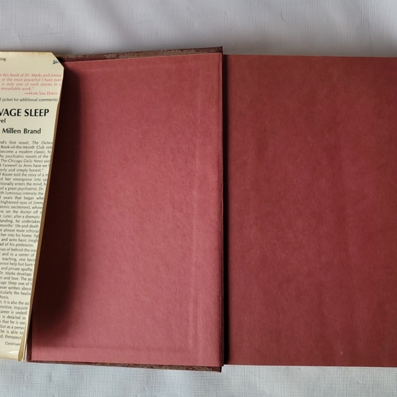 Savage Sleep a Novel by Millen Brand 1968 Crown Publishers Rare Good condition. - Picture 5 of 15